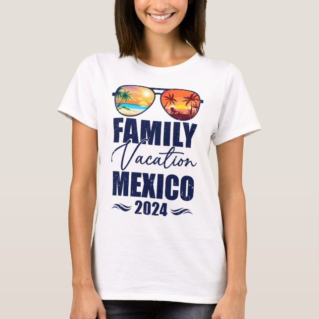 Mexiko - Familienurlaub 2024 - Memori T-Shirt (Vorderseite)