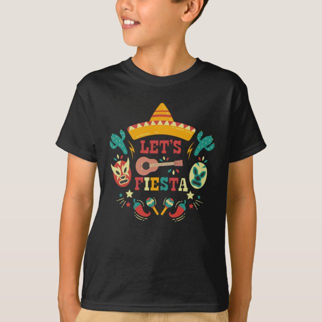 Mexiko Fiesta Cinco De Mayo Cactus T-Shirt (Vorderseite)