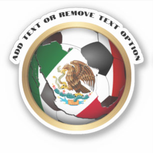 Mexiko Flag-Fußball Aufkleber