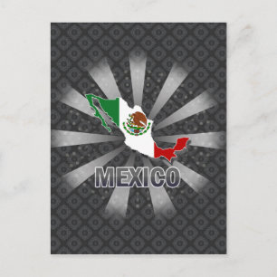 Mexiko Flag Karte 2.0
