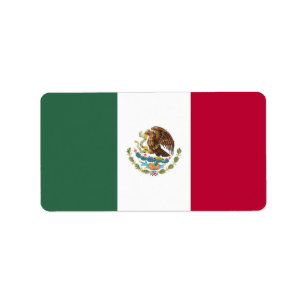 Mexiko-Flagge Adressaufkleber