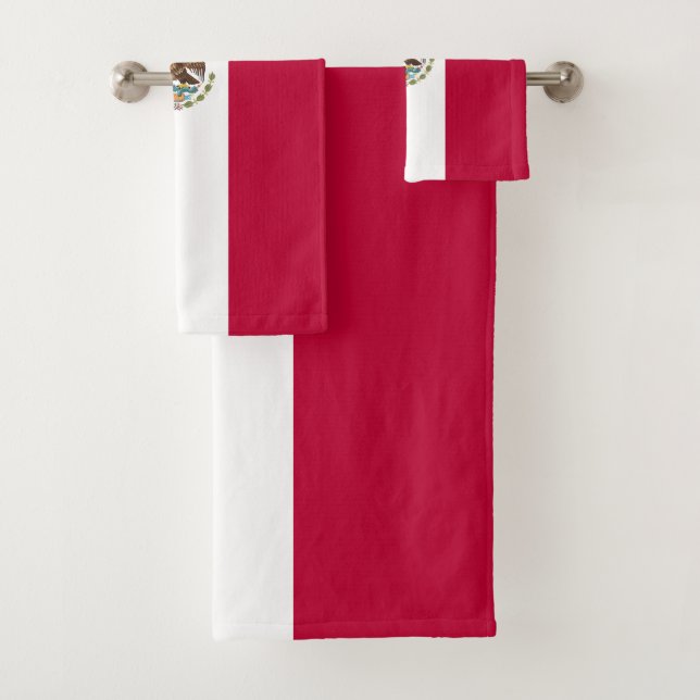 Mexiko-Flagge Badhandtuch Set (Insitu)