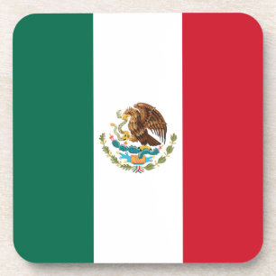 Mexiko-Flagge, Bandera de Mexicanische Republik Getränkeuntersetzer