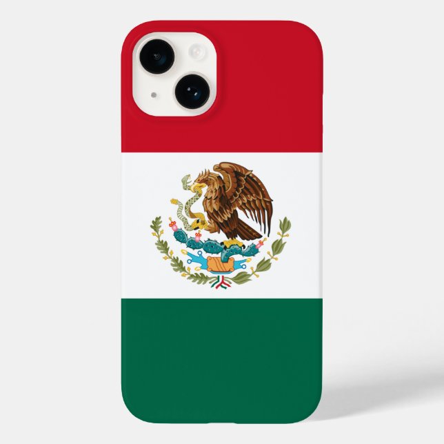 Mexiko-Flagge, Bandera de Mexikos Case-Mate iPhone Hülle (Rückseite)