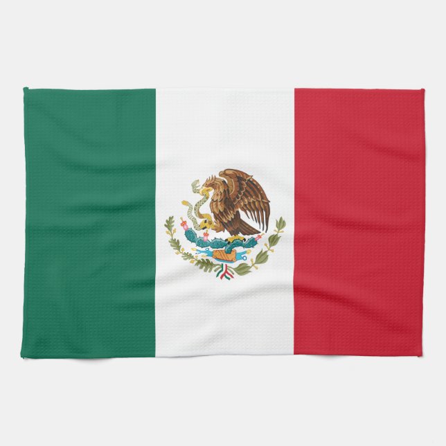 Mexiko-Flagge, Bandera de Mexikos Geschirrtuch (Horizontal)
