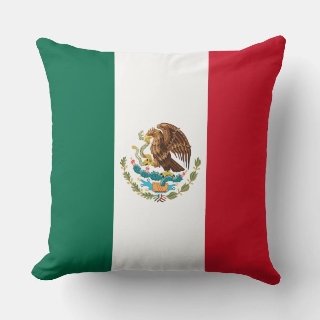 Mexiko-Flagge, Bandera de Mexikos Kissen (Vorderseite)