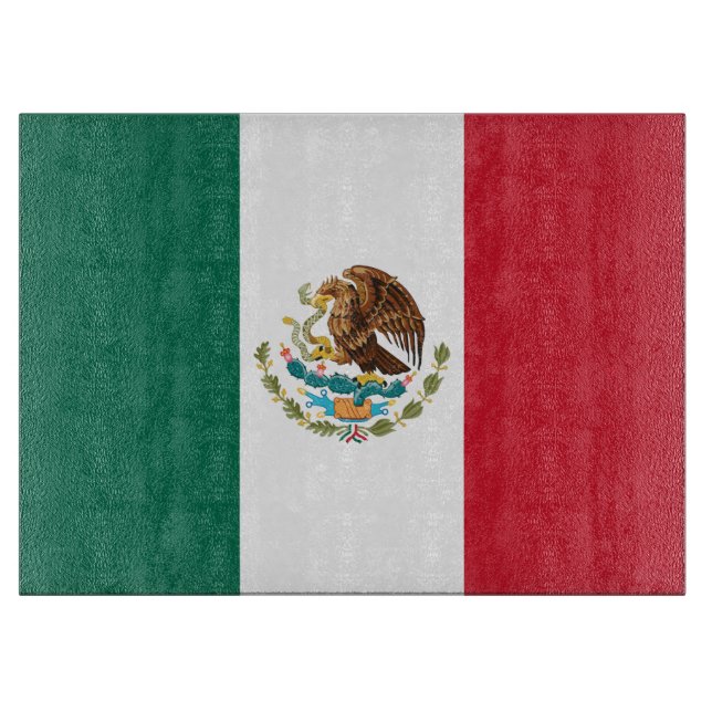 Mexiko-Flagge, Bandera de Mexikos Schneidebrett (Vorderseite)