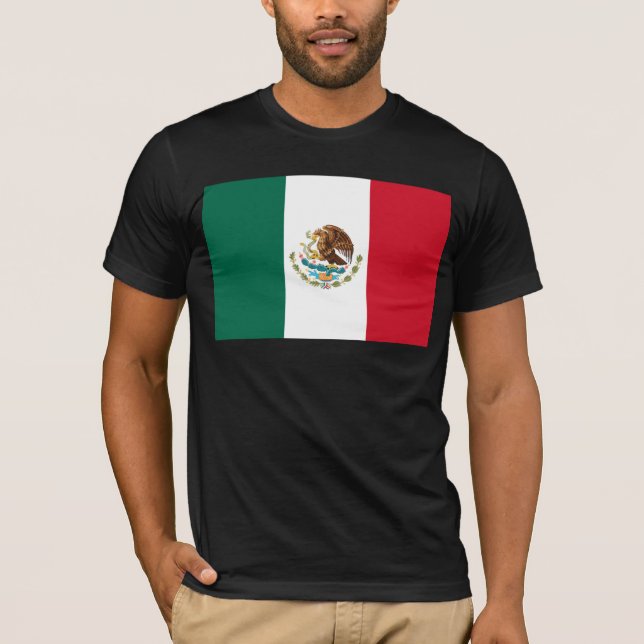 Mexiko-Flagge, Bandera de Mexikos T-Shirt (Vorderseite)