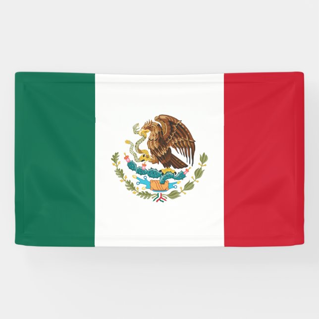 Mexiko-Flagge Banner (Horizontal)