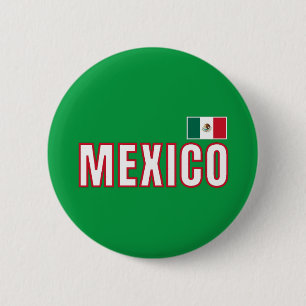 Mexiko-Flagge Button