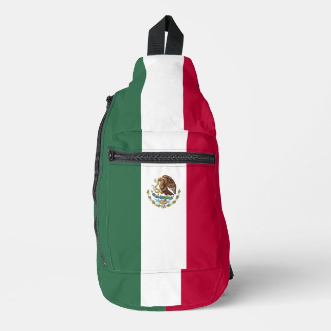 Mexiko-Flagge Crossbody Bag (Vorderseite)