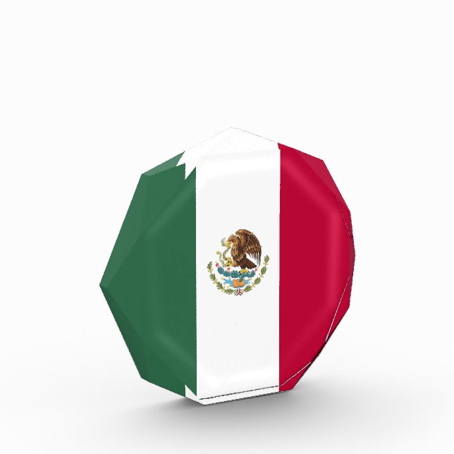 Mexiko-Flagge Fotoblock (Links)