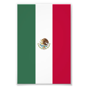 Mexiko-Flagge Fotodruck