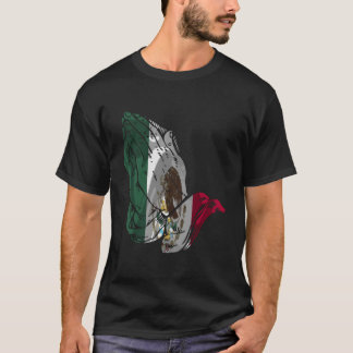 Mexiko-Flagge Gebet Hände T-Shirt