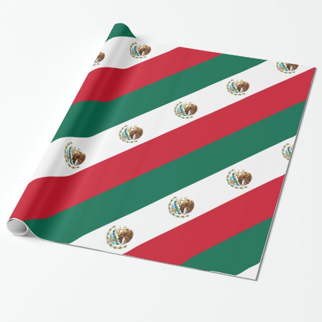 Mexiko-Flagge Geschenkpapier (Ungerollt)