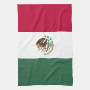 Mexiko-Flagge Geschirrtuch