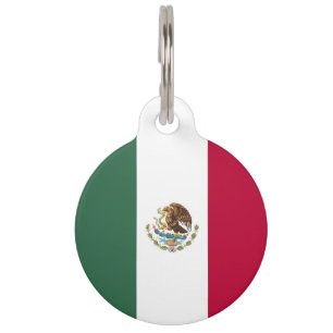 Mexiko-Flagge Haustiermarke