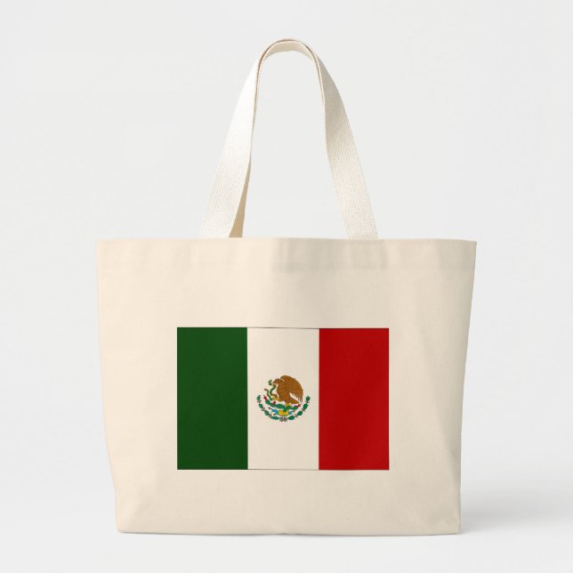 Mexiko-Flagge Jumbo Stoffbeutel (Vorne)