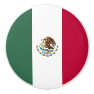 Mexiko-Flagge Keramikknauf