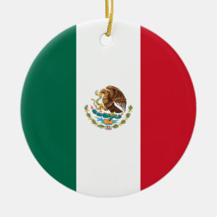 Mexiko-Flagge Keramikornament