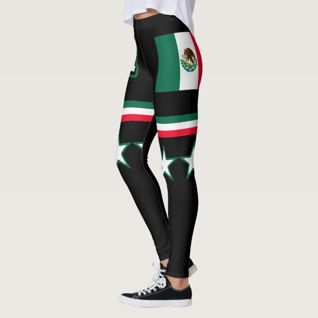 Mexiko-Flagge Leggings (Links)