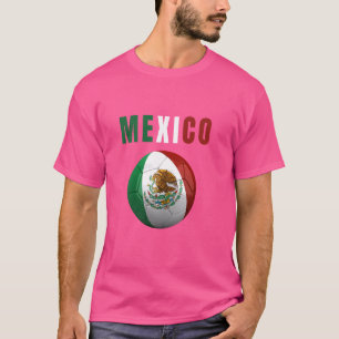 Mexiko-Flagge mexikanische Fußball-Geschenkideen T-Shirt