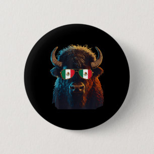 Mexiko-Flagge Mexikanischer Stolz Mexikanische Wur Button