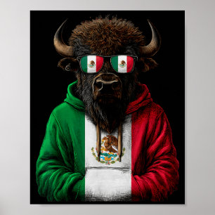 Mexiko-Flagge Mexikanischer Stolz Mexikanische Wur Poster