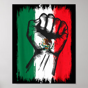 Mexiko-Flagge mexikanischer Stolz mexikanische Wur Poster