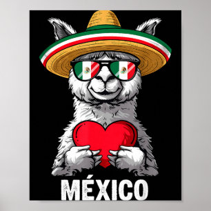 Mexiko-Flagge mexikanischer Stolz mexikanische Wur Poster