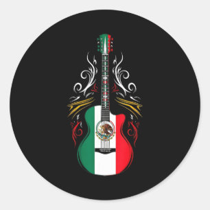 Mexiko-Flagge mexikanischer Stolz mexikanische Wur Runder Aufkleber