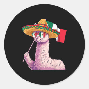 Mexiko-Flagge mexikanischer Stolz mexikanische Wur Runder Aufkleber