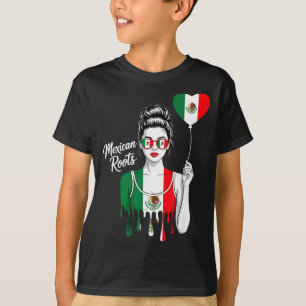 Mexiko-Flagge mexikanischer Stolz mexikanische Wur T-Shirt