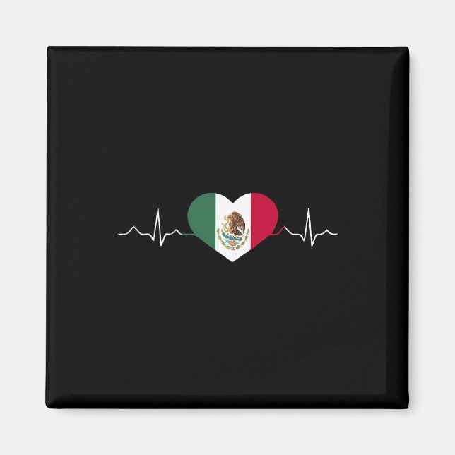 Mexiko-Flagge mexikanisches Unabhängigkeitstag Pro Magnet (Vorne)