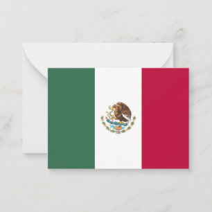 Mexiko-Flagge Mitteilungskarte