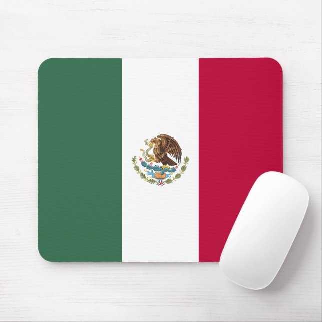 Mexiko-Flagge Mousepad (Mit Mouse)