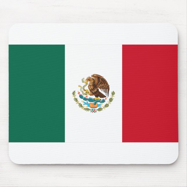 Mexiko-Flagge Mousepad (Vorne)