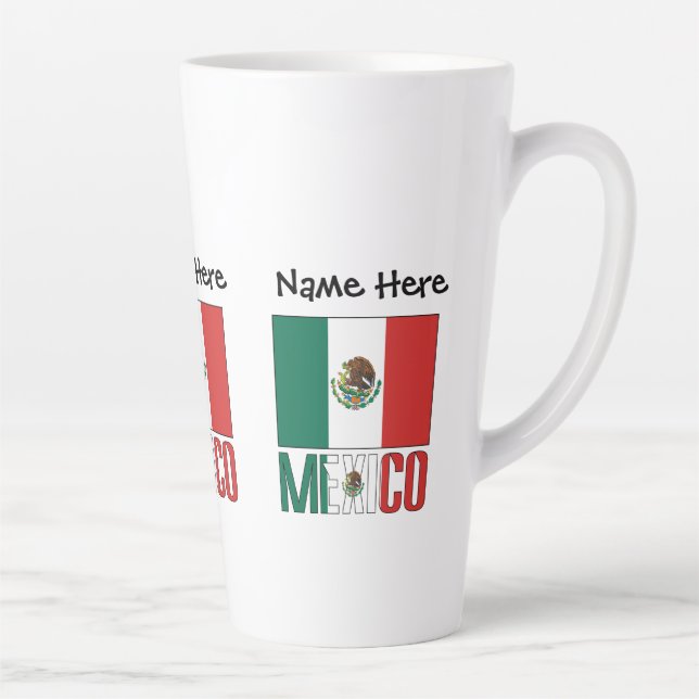 Mexiko-Flagge Personalisiert Milchtasse (Rechts)