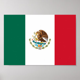 Mexiko-Flagge Poster