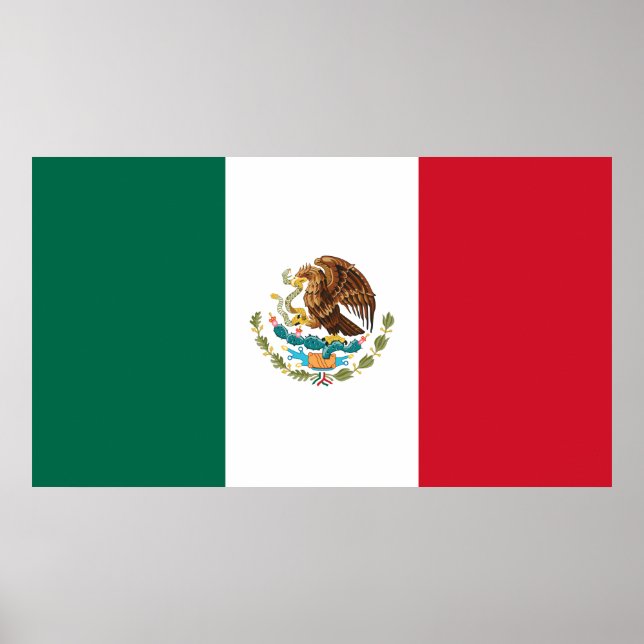 Mexiko-Flagge Poster (Vorne)