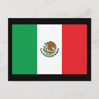 Mexiko-Flagge Postkarte