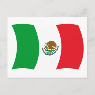 Mexiko-Flagge Postkarte