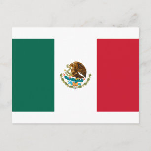 Mexiko-Flagge Postkarte