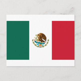 Mexiko-Flagge Postkarte