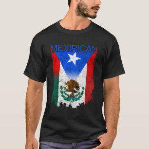 Mexiko-Flagge Puerto Rico Flag Boricua Chi T-Shirt