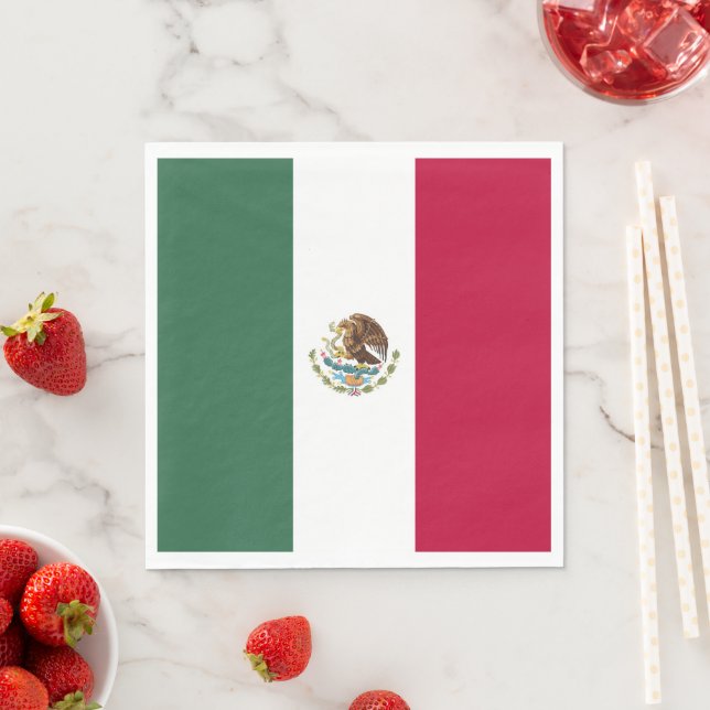Mexiko-Flagge Serviette (Beispiel)