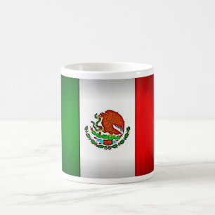 Mexiko-Flagge stilisiert Tasse
