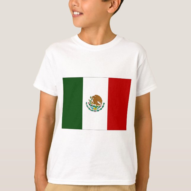 Mexiko-Flagge T-Shirt (Vorderseite)
