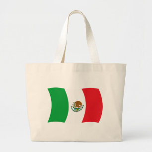 Mexiko-Flagge-Tragetasche Jumbo Stoffbeutel