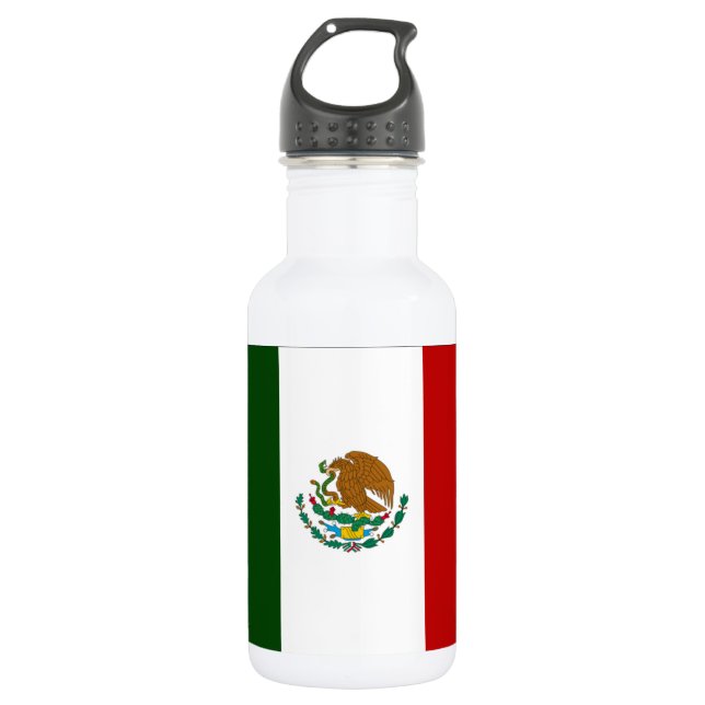 Mexiko-Flagge Trinkflasche (Vorderseite)